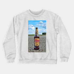 Refreshing Summer Beer with Blue Sky in the Background Crewneck Sweatshirt